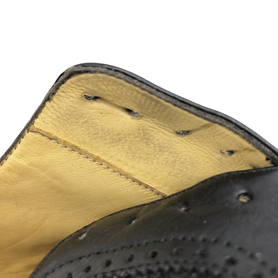 COLEHAAN Woven Wingtip Shoes Made in Italy 10D Men's 28.0cm genuine leather black type Vintage Second Hand