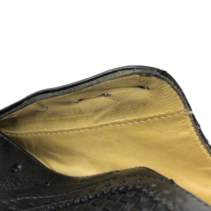 COLEHAAN Woven Wingtip Shoes Made in Italy 10D Men's 28.0cm genuine leather black type Vintage Second Hand