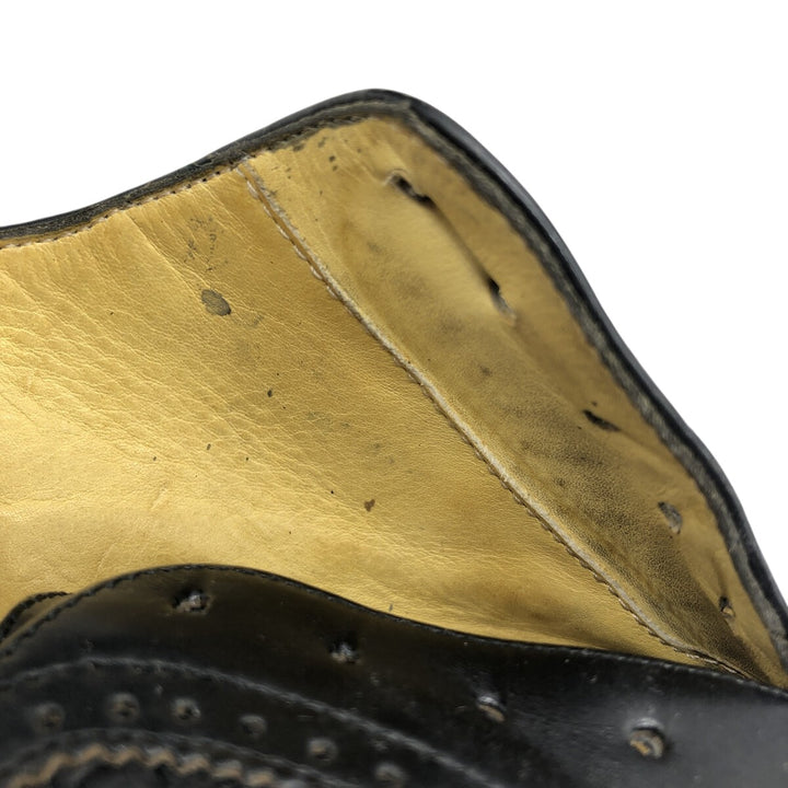 COLEHAAN Woven Wingtip Shoes Made in Italy 10D Men's 28.0cm genuine leather black type Vintage Second Hand