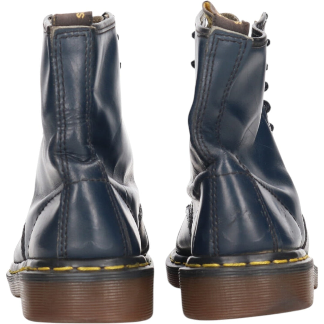 Dr. Martens 8-hole boots made in the UK 6 Women's 25.0cm genuine leather navy blue type Vintage Second Hand