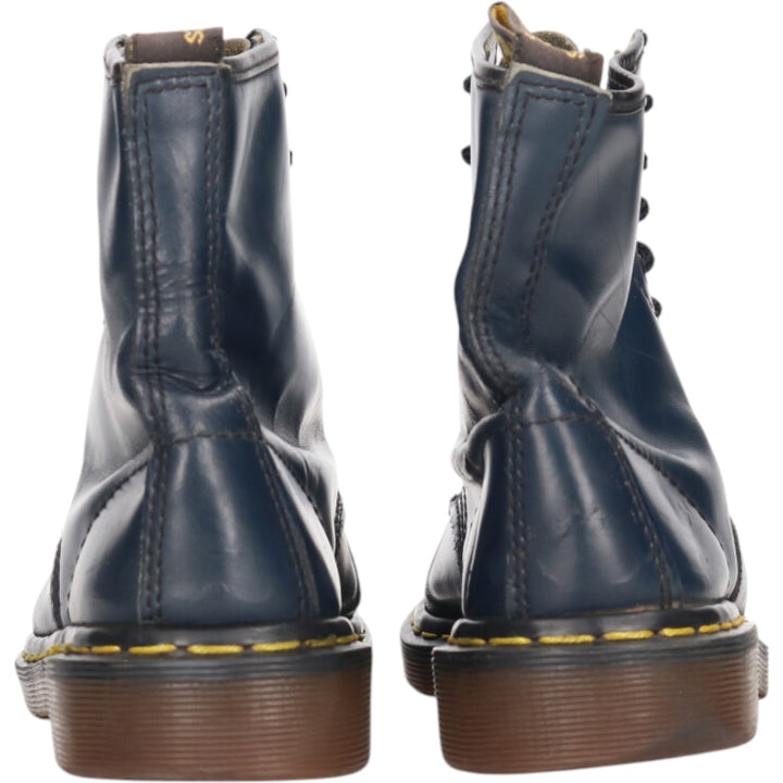 Dr. Martens 8-hole boots made in the UK 6 Women's 25.0cm genuine leather navy blue type Vintage Second Hand