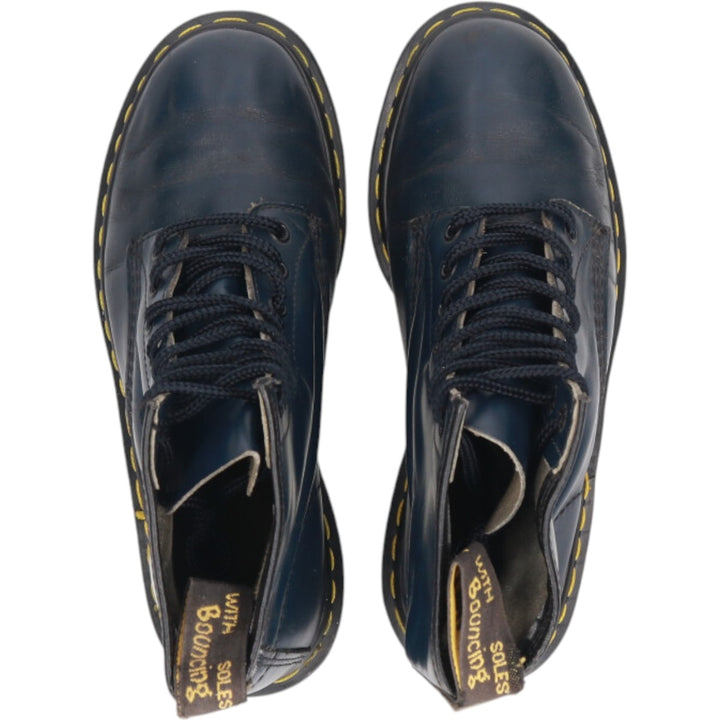 Dr. Martens 8-hole boots made in the UK 6 Women's 25.0cm genuine leather navy blue type Vintage Second Hand