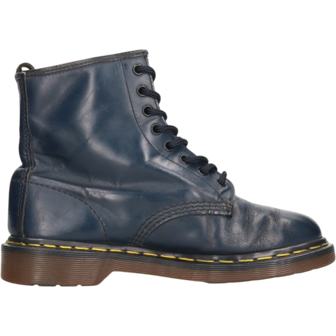 Dr. Martens 8-hole boots made in the UK 6 Women's 25.0cm genuine leather navy blue type Vintage Second Hand