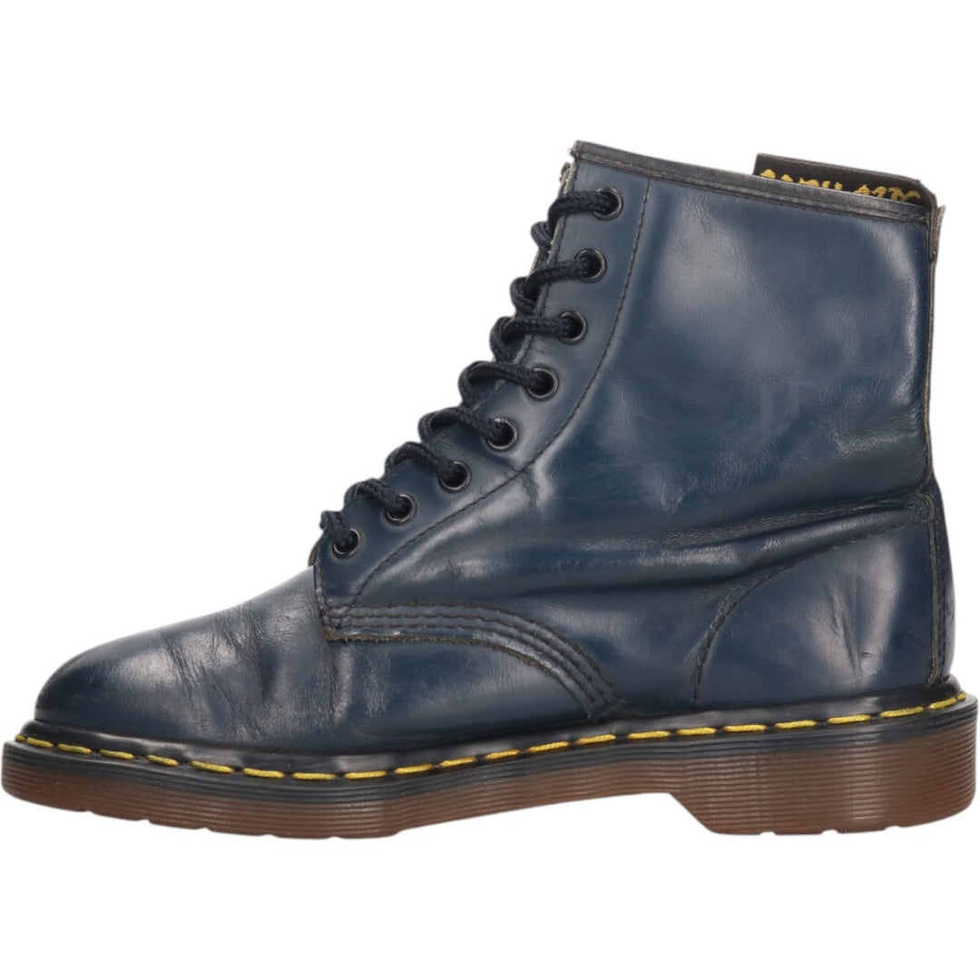 Dr. Martens 8-hole boots made in the UK 6 Women's 25.0cm genuine leather navy blue type Vintage Second Hand