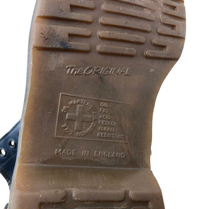 Dr. Martens 8-hole boots made in the UK 6 Women's 25.0cm genuine leather navy blue type Vintage Second Hand