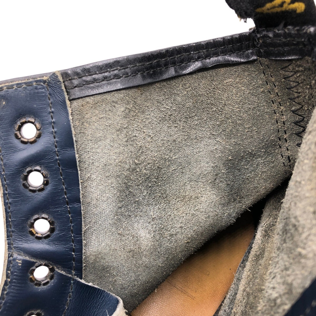 Dr. Martens 8-hole boots made in the UK 6 Women's 25.0cm genuine leather navy blue type Vintage Second Hand