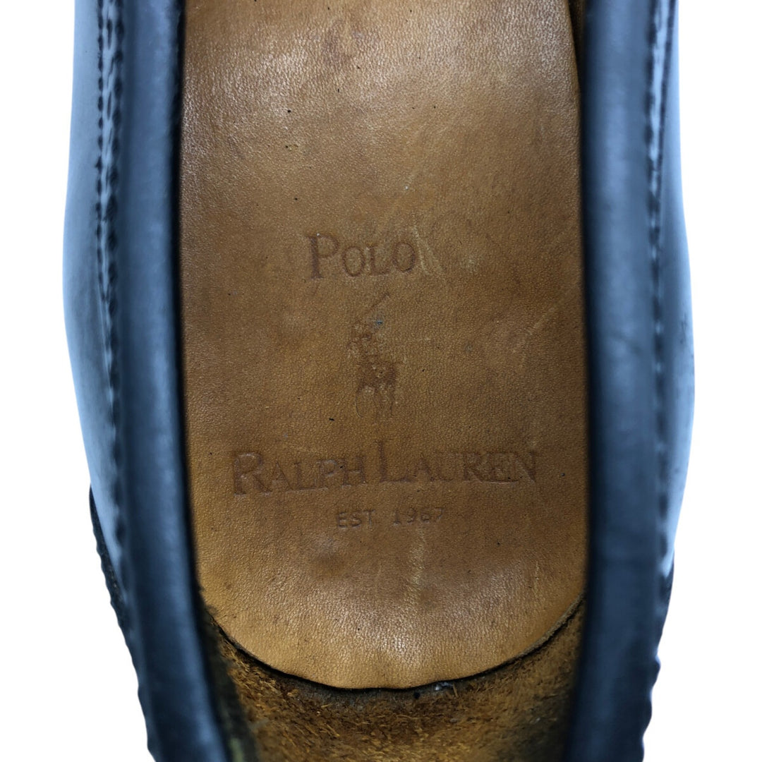 Ralph Lauren POLO RALPH LAUREN strap shoes 10D Men's 28.0cm genuine leather black type Vintage Second Hand