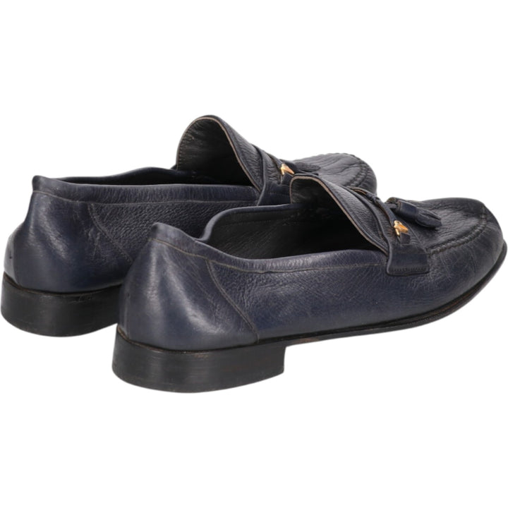 Bally Tassel Loafers, Swiss Made, Size 9 1/2E Men's 28.0cm genuine leather black type Vintage Second Hand
