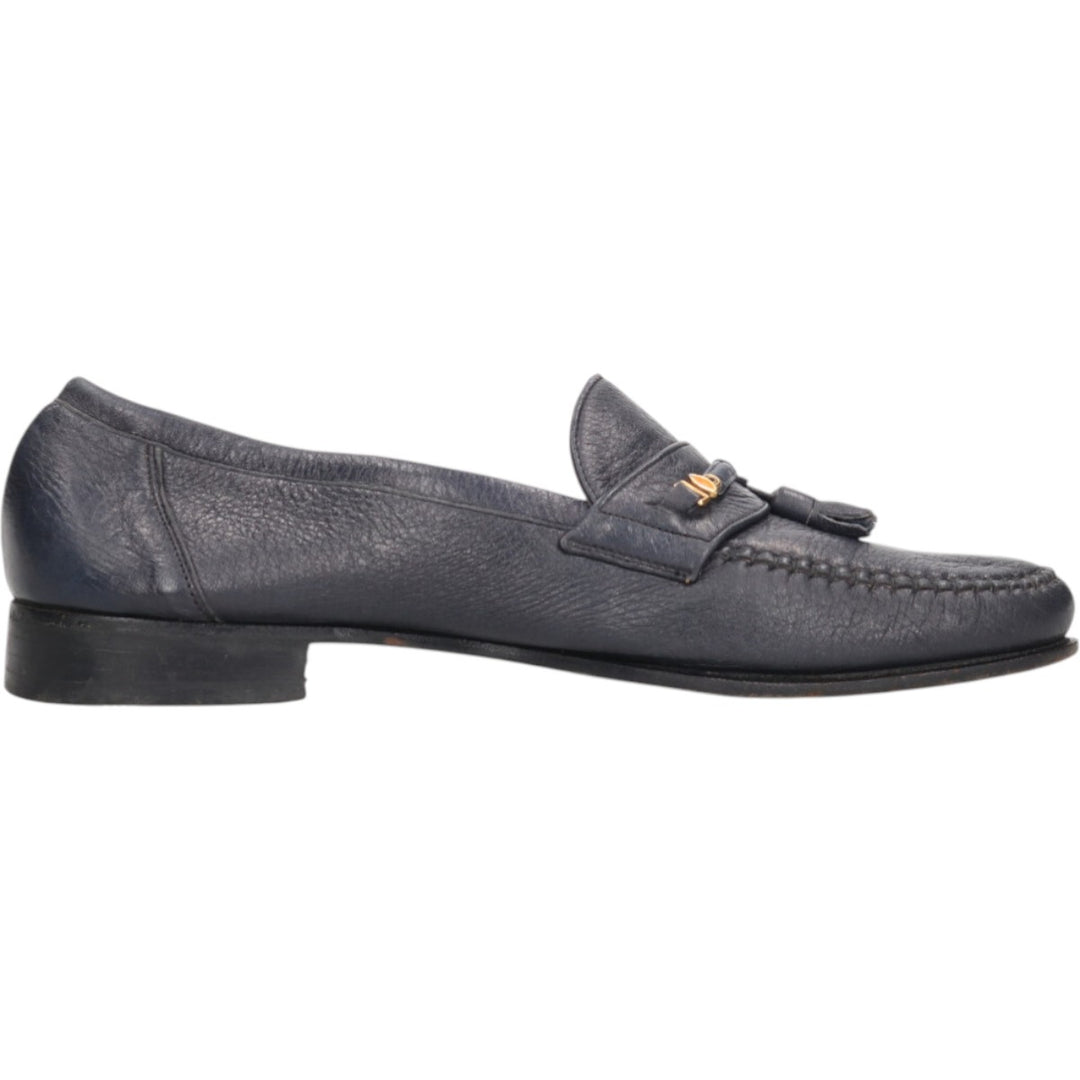 Bally Tassel Loafers, Swiss Made, Size 9 1/2E Men's 28.0cm genuine leather black type Vintage Second Hand