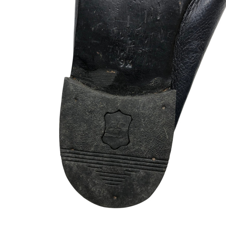 Bally Tassel Loafers, Swiss Made, Size 9 1/2E Men's 28.0cm genuine leather black type Vintage Second Hand