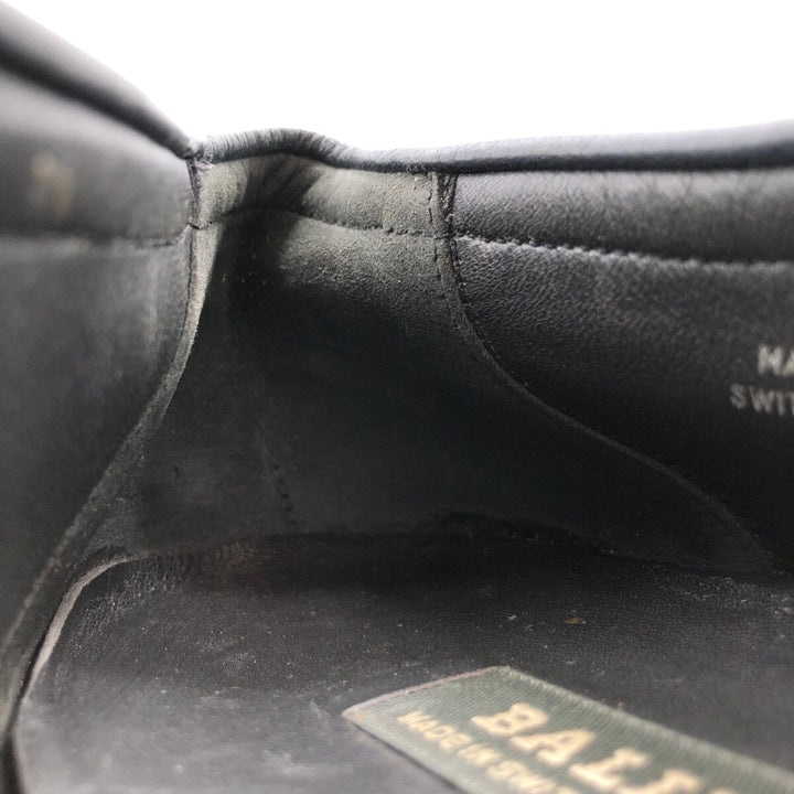 Bally Tassel Loafers, Swiss Made, Size 9 1/2E Men's 28.0cm genuine leather black type Vintage Second Hand
