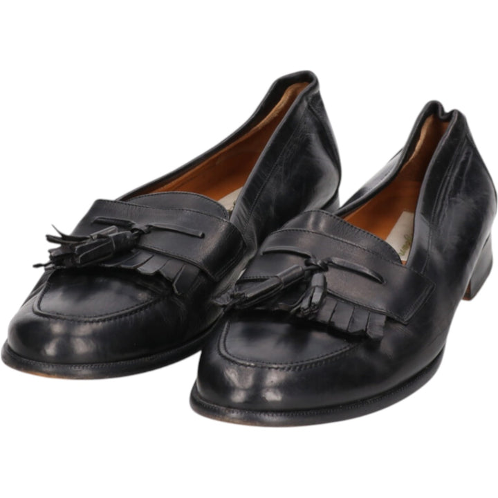 MEZLAN Quilted Loafers, Made in Spain, Size 9M Men's 27.0cm genuine leather black type Vintage Second Hand