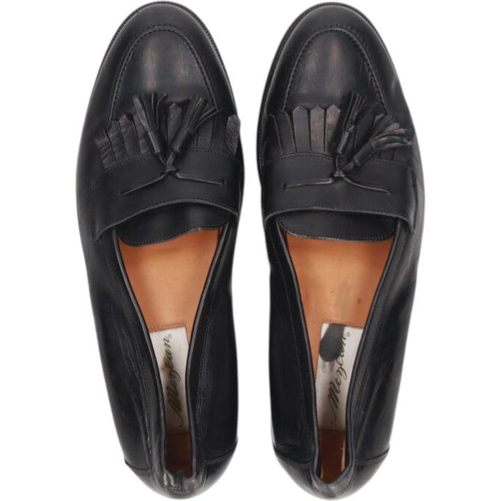 MEZLAN Quilted Loafers, Made in Spain, Size 9M Men's 27.0cm genuine leather black type Vintage Second Hand