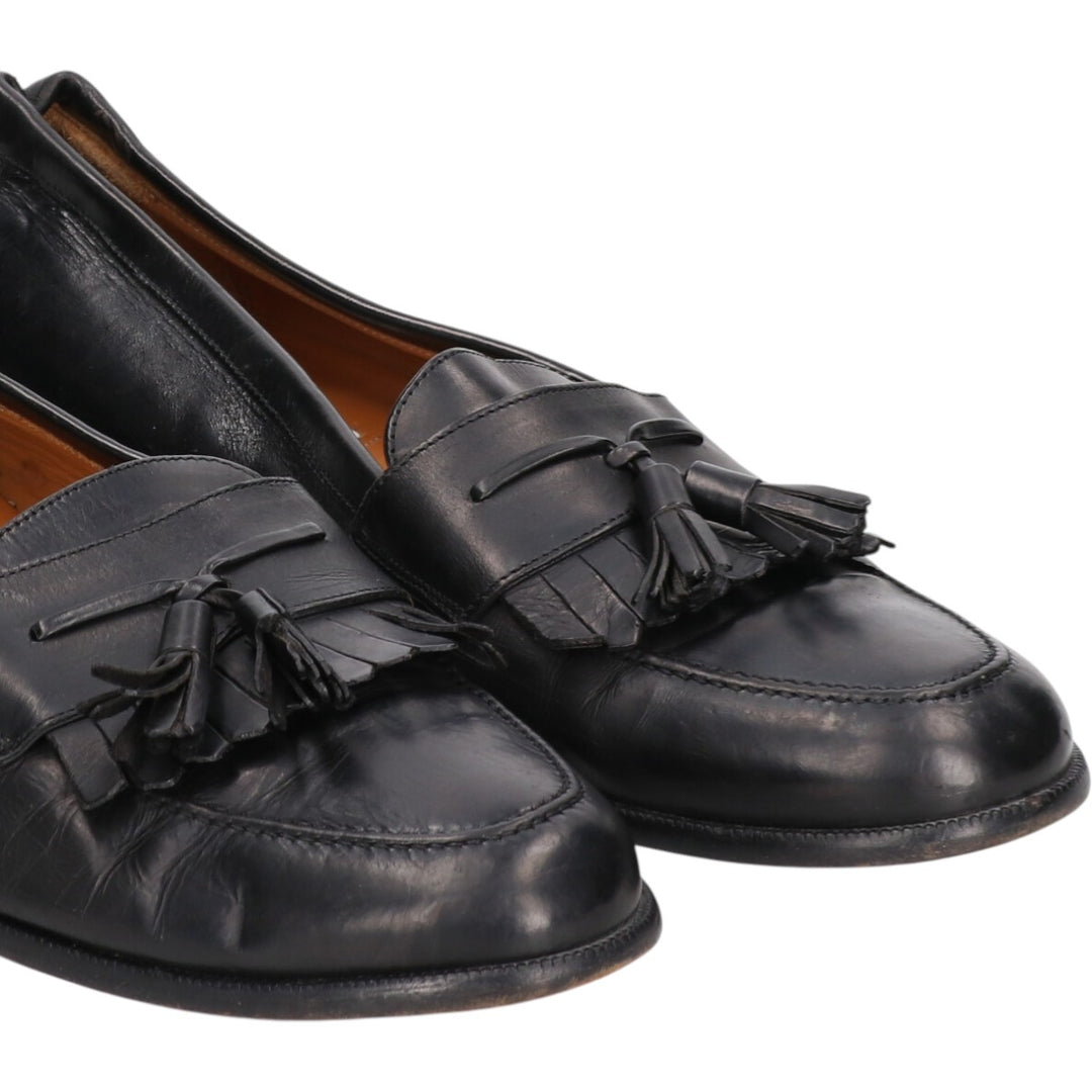 MEZLAN Quilted Loafers, Made in Spain, Size 9M Men's 27.0cm genuine leather black type Vintage Second Hand