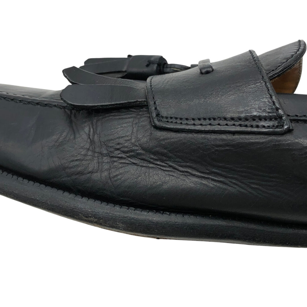 MEZLAN Quilted Loafers, Made in Spain, Size 9M Men's 27.0cm genuine leather black type Vintage Second Hand