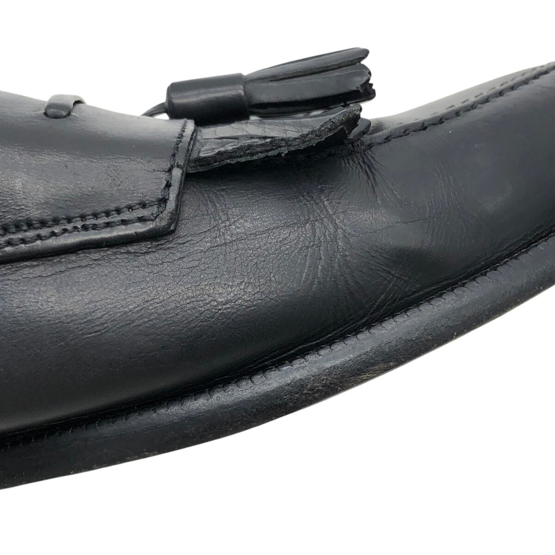 MEZLAN Quilted Loafers, Made in Spain, Size 9M Men's 27.0cm genuine leather black type Vintage Second Hand