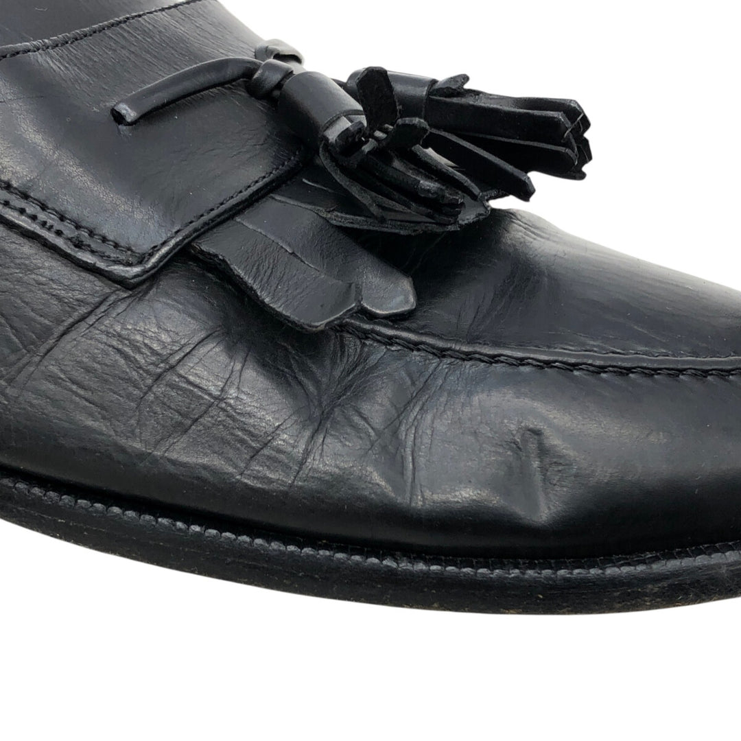 MEZLAN Quilted Loafers, Made in Spain, Size 9M Men's 27.0cm genuine leather black type Vintage Second Hand