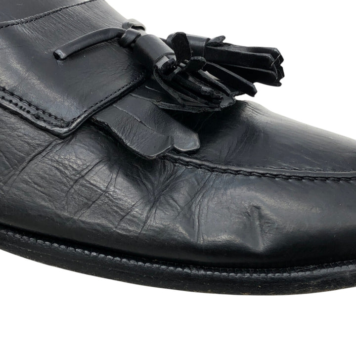 MEZLAN Quilted Loafers, Made in Spain, Size 9M Men's 27.0cm genuine leather black type Vintage Second Hand