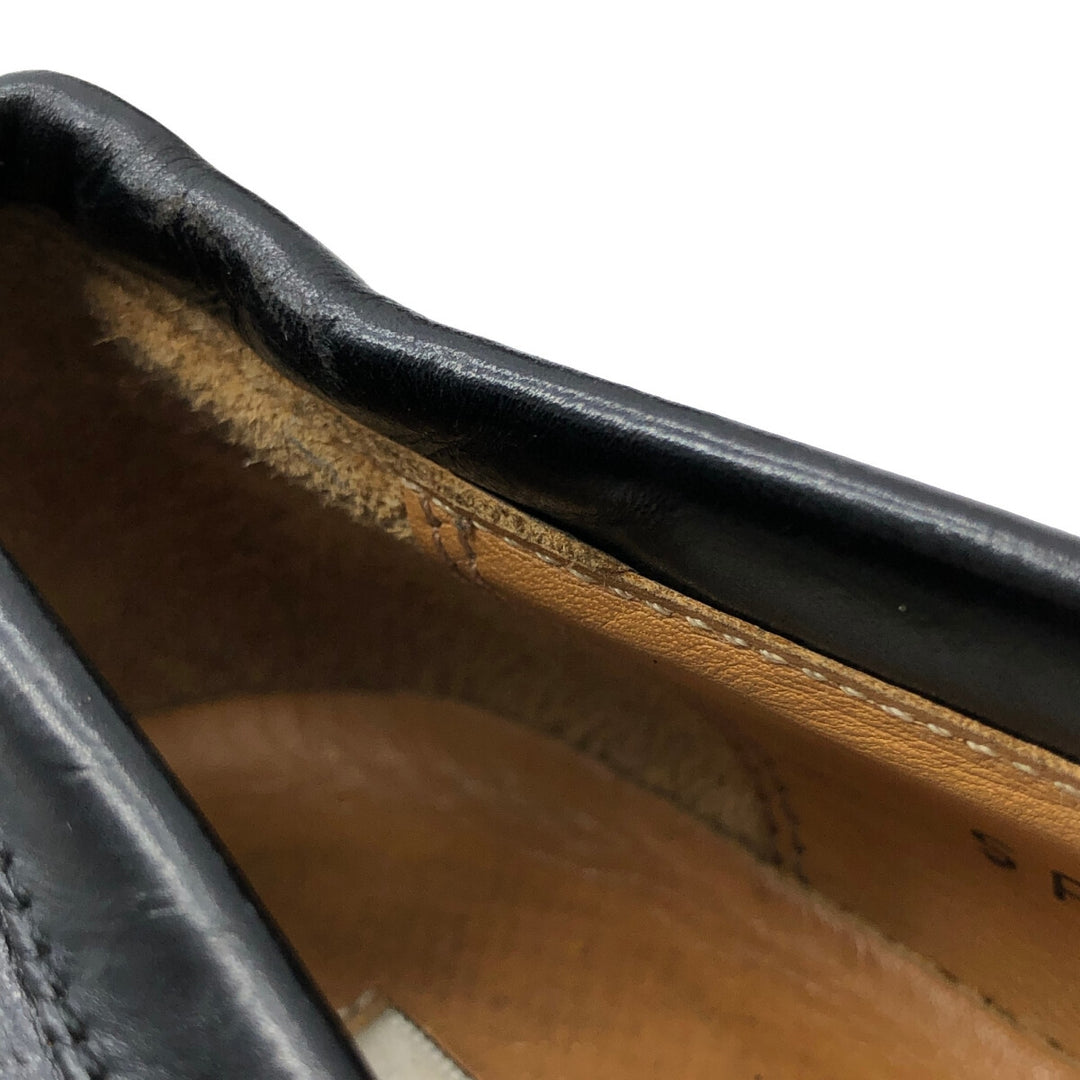 MEZLAN Quilted Loafers, Made in Spain, Size 9M Men's 27.0cm genuine leather black type Vintage Second Hand