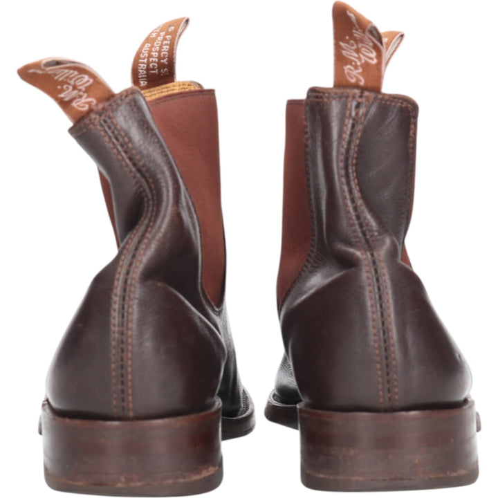 RMWilliams Side Gore Boots 9 1/2 Men's 27.5cm genuine leather brown type Vintage Second Hand