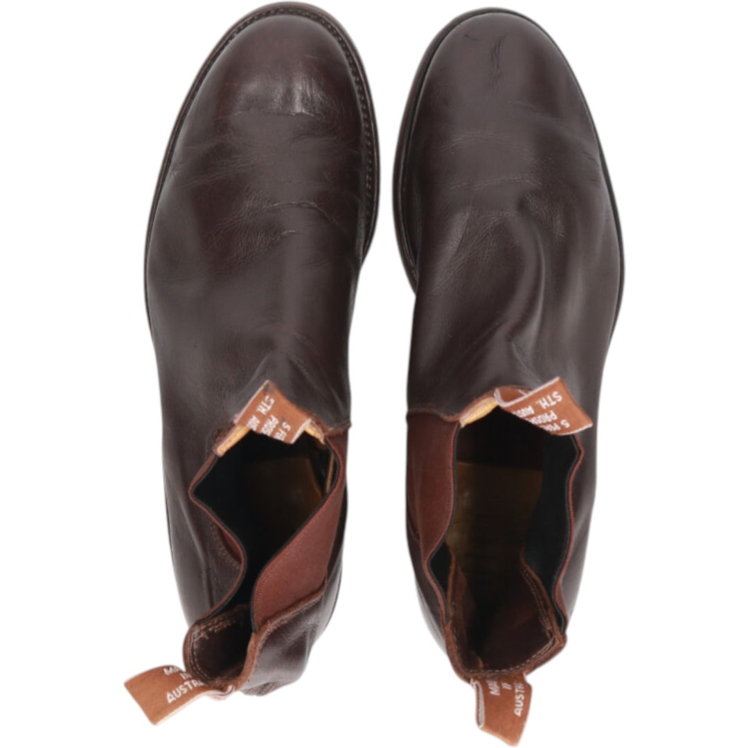 RMWilliams Side Gore Boots 9 1/2 Men's 27.5cm genuine leather brown type Vintage Second Hand