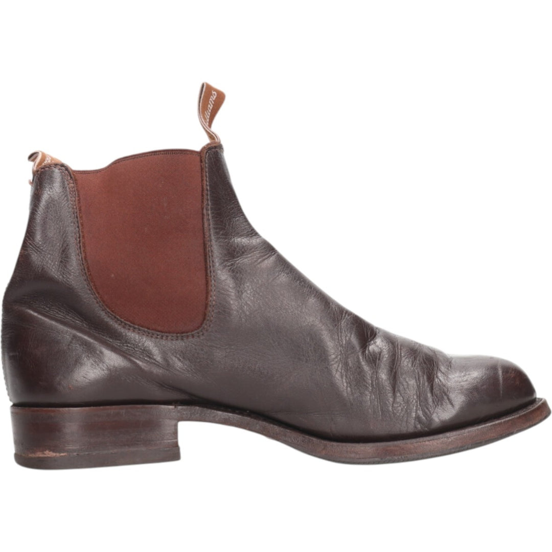 RMWilliams Side Gore Boots 9 1/2 Men's 27.5cm genuine leather brown type Vintage Second Hand