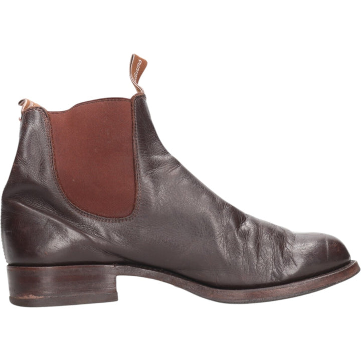RMWilliams Side Gore Boots 9 1/2 Men's 27.5cm genuine leather brown type Vintage Second Hand