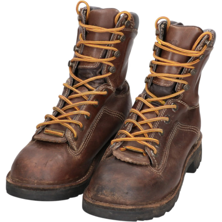 Danner Quarry Quilted Tan Work Boots, Size 6, Women's, Size 9.1" (saa013455) Women's 23.0cm genuine leather brown type Vintage Second Hand