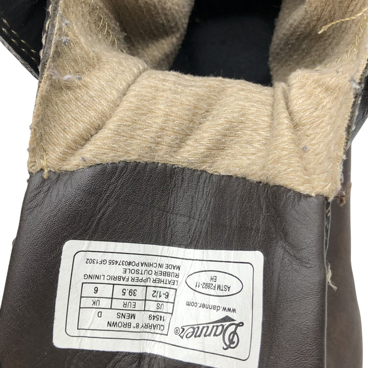 Danner Quarry Quilted Tan Work Boots, Size 6, Women's, Size 9.1" (saa013455) Women's 23.0cm genuine leather brown type Vintage Second Hand
