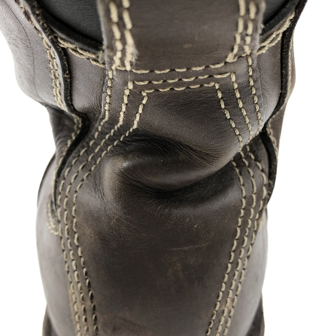 Danner Quarry Quilted Tan Work Boots, Size 6, Women's, Size 9.1" (saa013455) Women's 23.0cm genuine leather brown type Vintage Second Hand