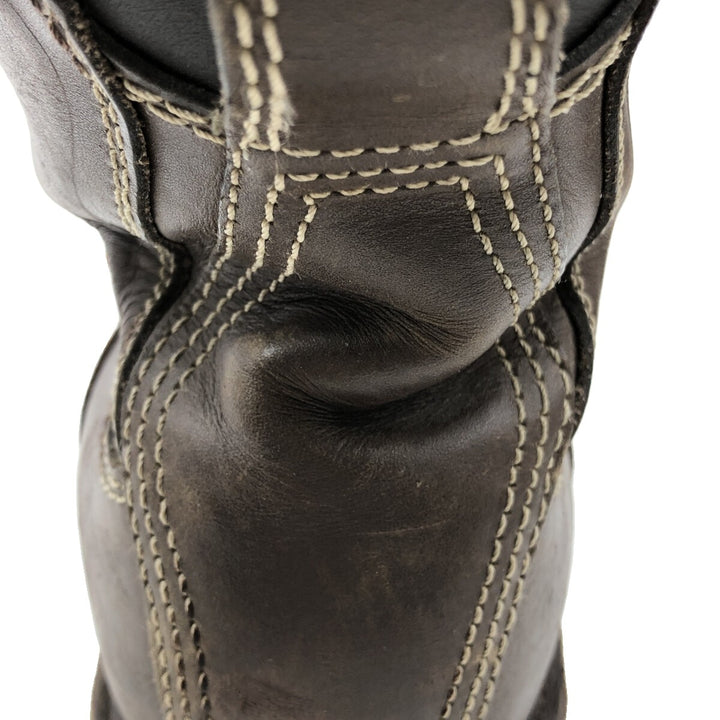 Danner Quarry Quilted Tan Work Boots, Size 6, Women's, Size 9.1" (saa013455) Women's 23.0cm genuine leather brown type Vintage Second Hand