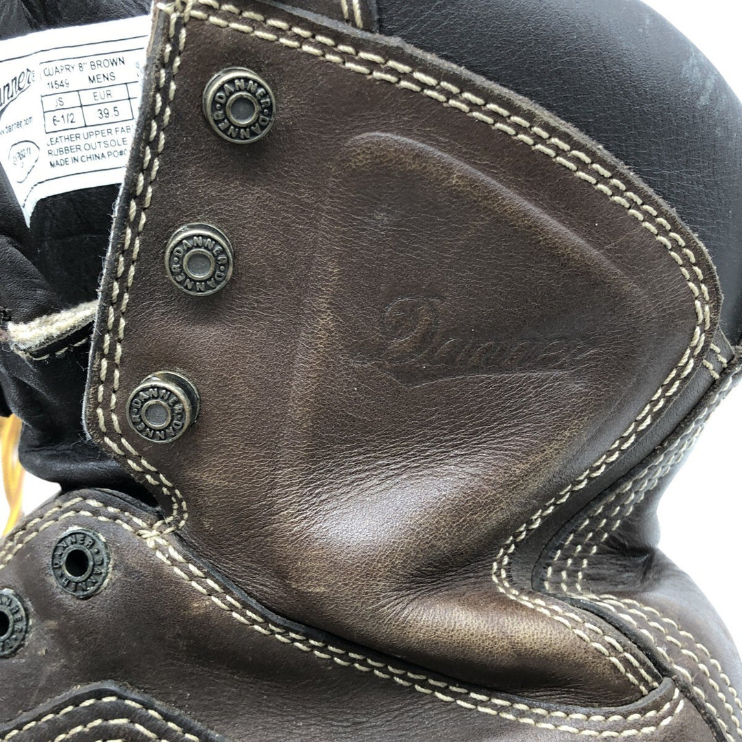 Danner Quarry Quilted Tan Work Boots, Size 6, Women's, Size 9.1" (saa013455) Women's 23.0cm genuine leather brown type Vintage Second Hand