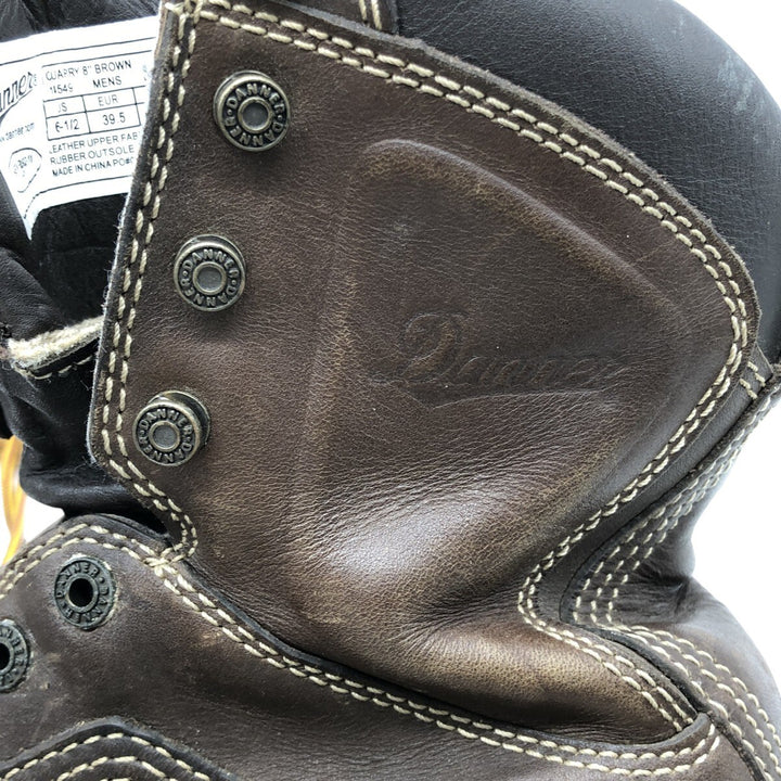 Danner Quarry Quilted Tan Work Boots, Size 6, Women's, Size 9.1" (saa013455) Women's 23.0cm genuine leather brown type Vintage Second Hand