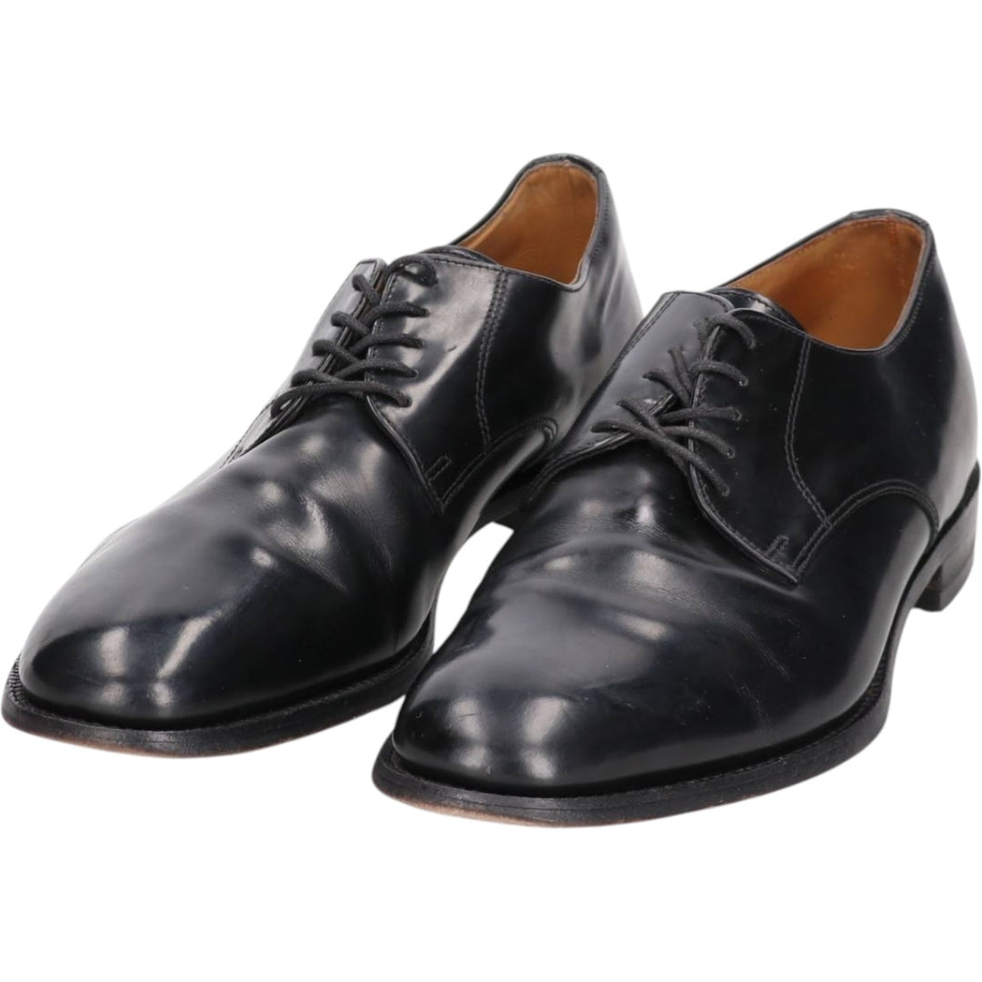 Loake Plain Toe Shoes, Size 8 1/2 Men's 27.0cm genuine leather black type Vintage Second Hand