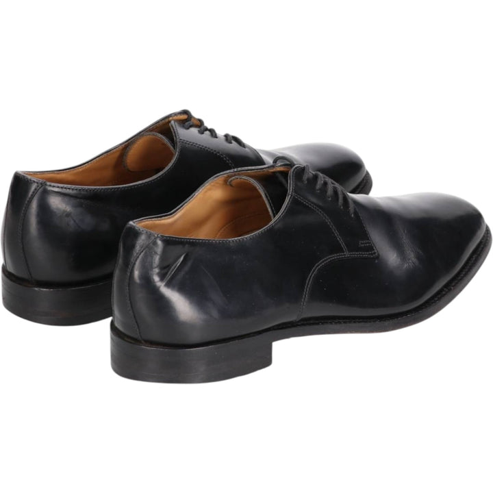 Loake Plain Toe Shoes, Size 8 1/2 Men's 27.0cm genuine leather black type Vintage Second Hand