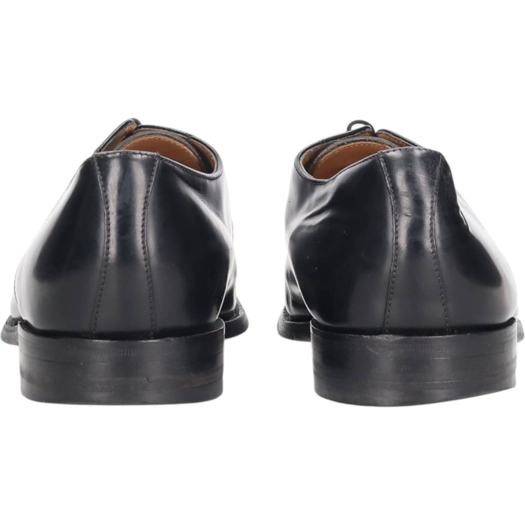 Loake Plain Toe Shoes, Size 8 1/2 Men's 27.0cm genuine leather black type Vintage Second Hand