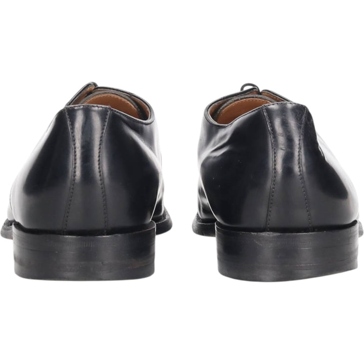 Loake Plain Toe Shoes, Size 8 1/2 Men's 27.0cm genuine leather black type Vintage Second Hand