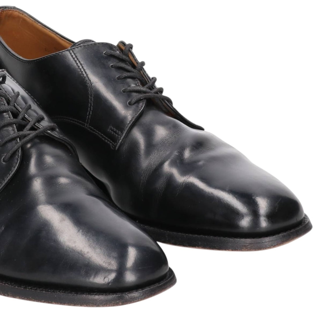 Loake Plain Toe Shoes, Size 8 1/2 Men's 27.0cm genuine leather black type Vintage Second Hand