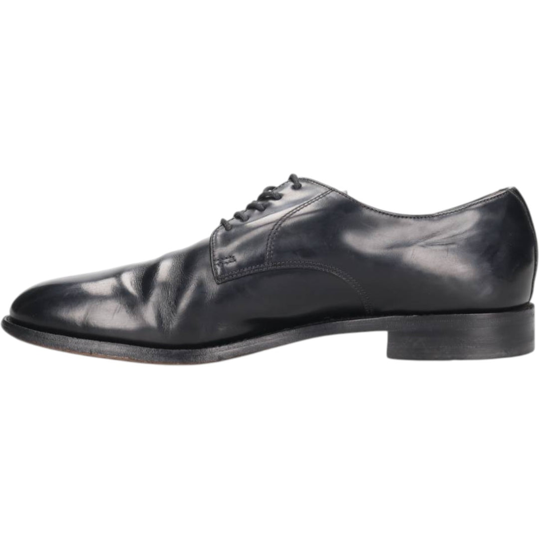 Loake Plain Toe Shoes, Size 8 1/2 Men's 27.0cm genuine leather black type Vintage Second Hand