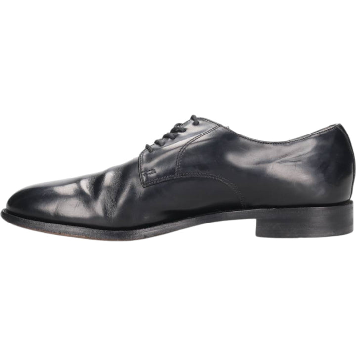 Loake Plain Toe Shoes, Size 8 1/2 Men's 27.0cm genuine leather black type Vintage Second Hand