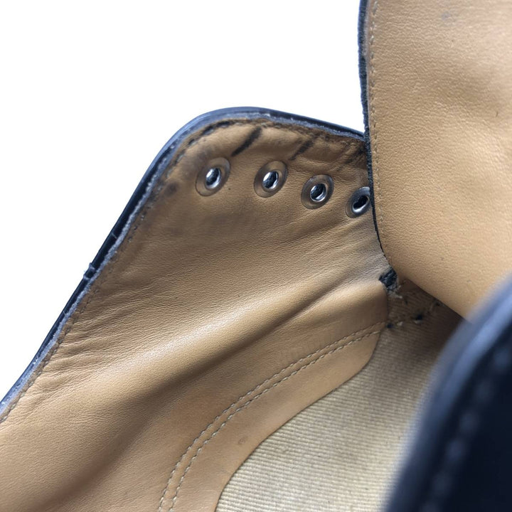 Loake Plain Toe Shoes, Size 8 1/2 Men's 27.0cm genuine leather black type Vintage Second Hand