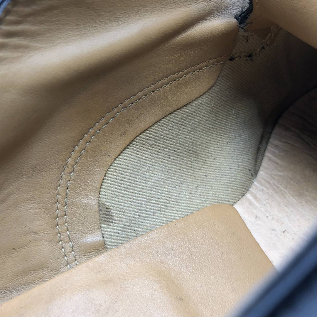 Loake Plain Toe Shoes, Size 8 1/2 Men's 27.0cm genuine leather black type Vintage Second Hand