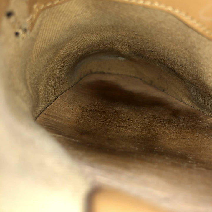 Loake Plain Toe Shoes, Size 8 1/2 Men's 27.0cm genuine leather black type Vintage Second Hand