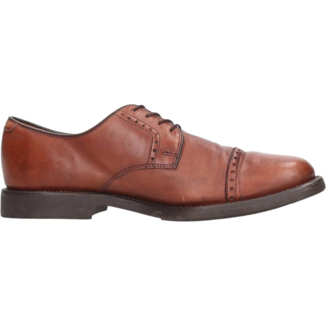 Allen Edmonds Perry Straight Tip Shoes, Made in USA, Size 8 D Men's 26.0cm genuine leather brown type Vintage Second Hand