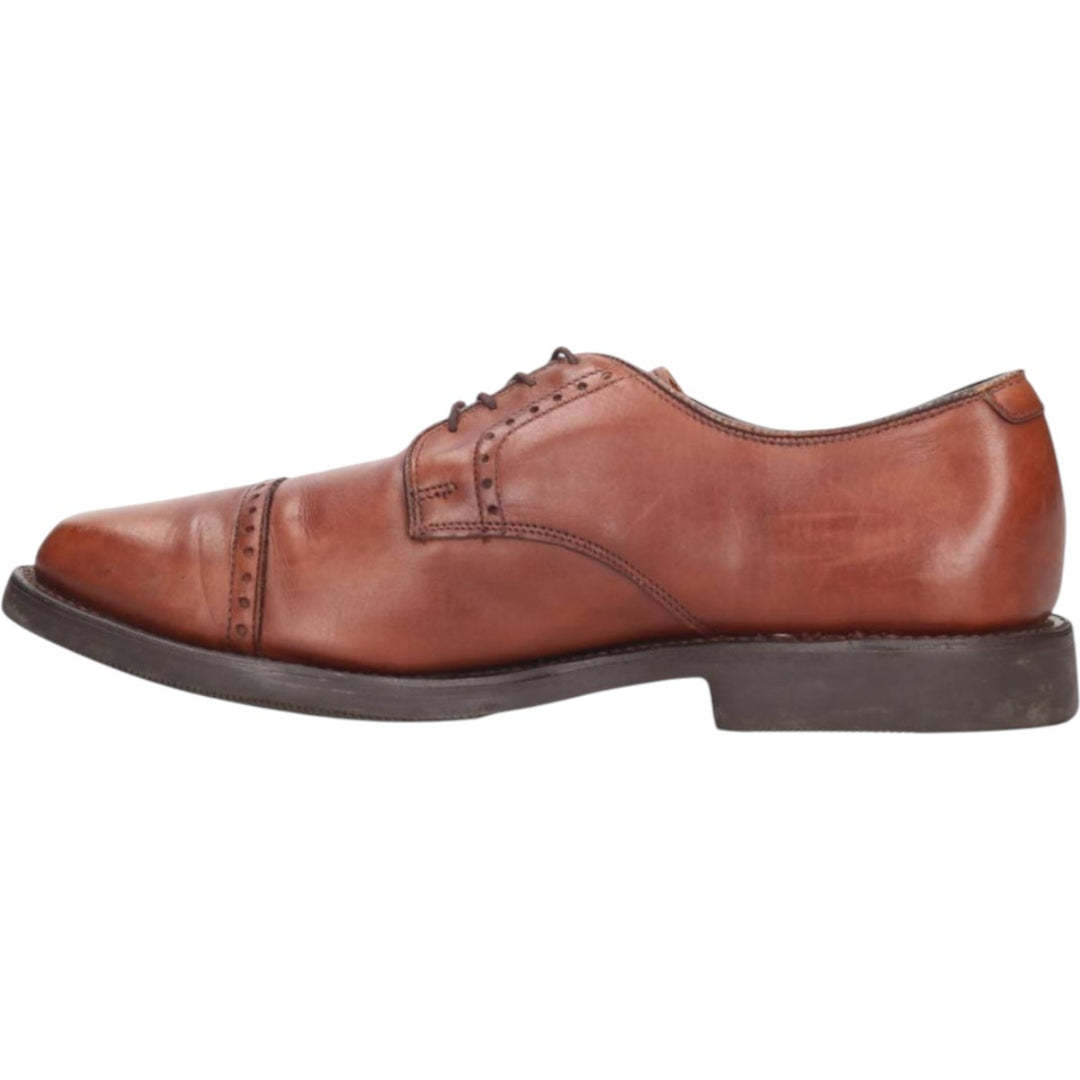 Allen Edmonds Perry Straight Tip Shoes, Made in USA, Size 8 D Men's 26.0cm genuine leather brown type Vintage Second Hand