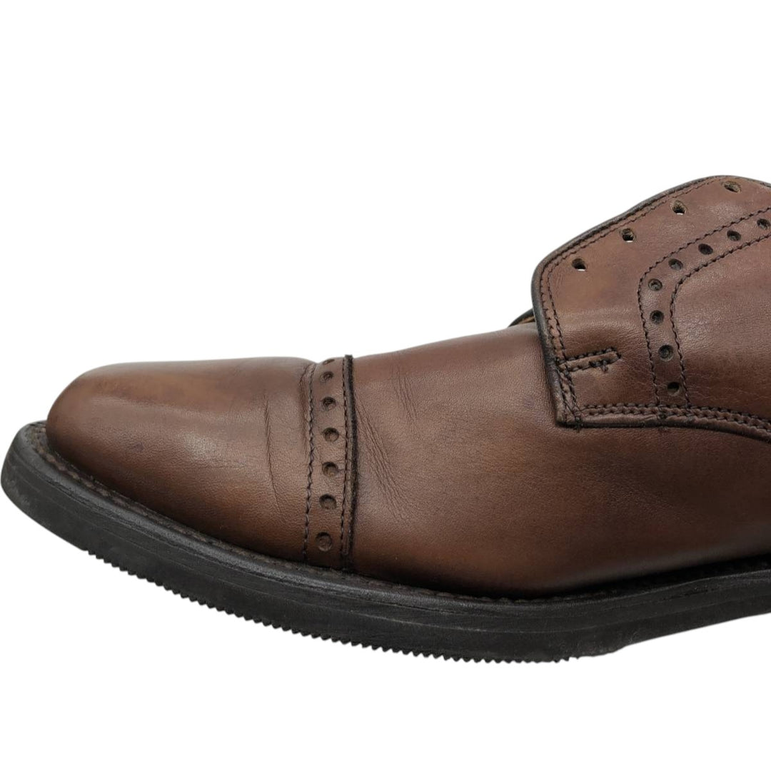 Allen Edmonds Perry Straight Tip Shoes, Made in USA, Size 8 D Men's 26.0cm genuine leather brown type Vintage Second Hand
