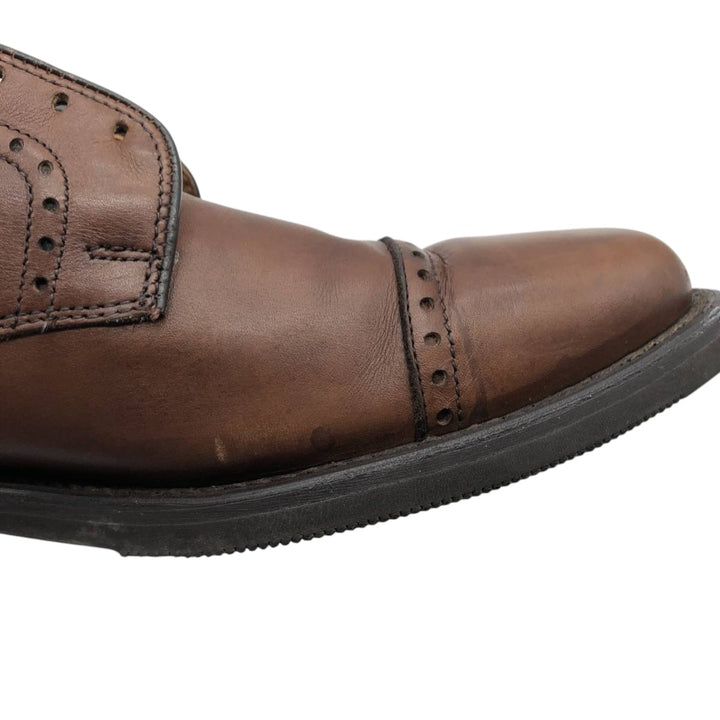 Allen Edmonds Perry Straight Tip Shoes, Made in USA, Size 8 D Men's 26.0cm genuine leather brown type Vintage Second Hand