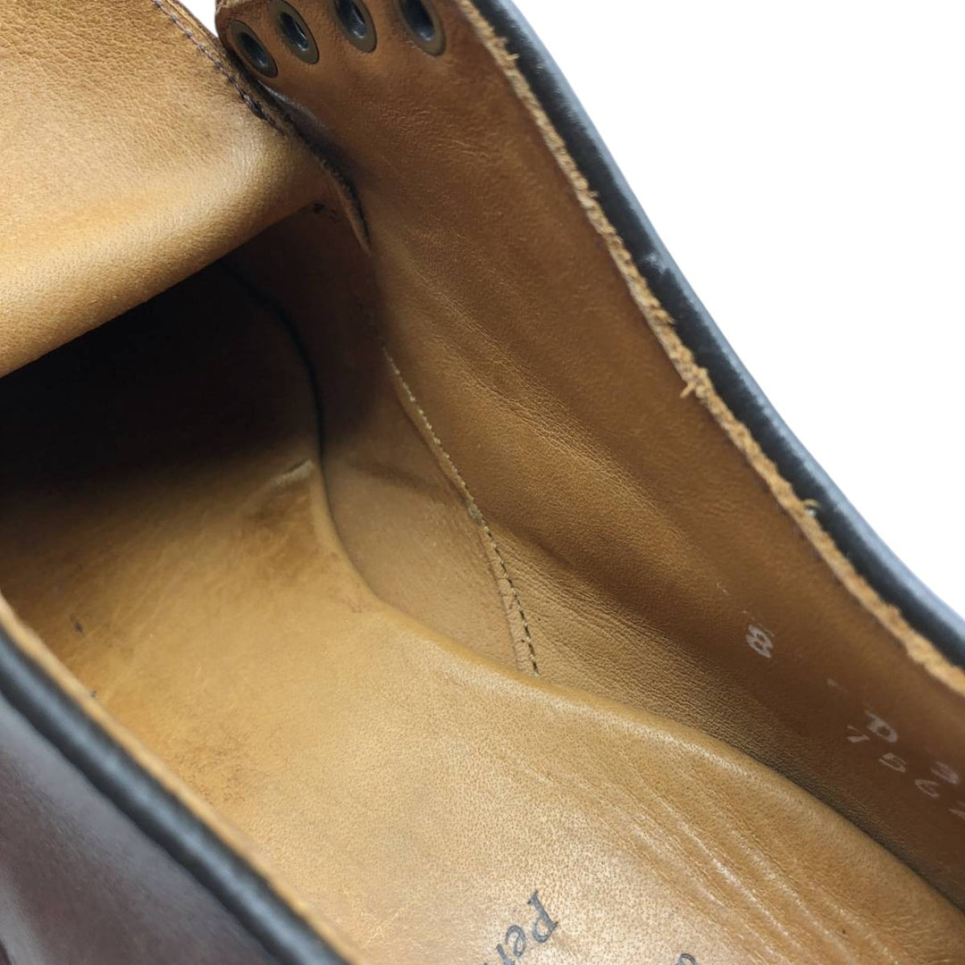 Allen Edmonds Perry Straight Tip Shoes, Made in USA, Size 8 D Men's 26.0cm genuine leather brown type Vintage Second Hand