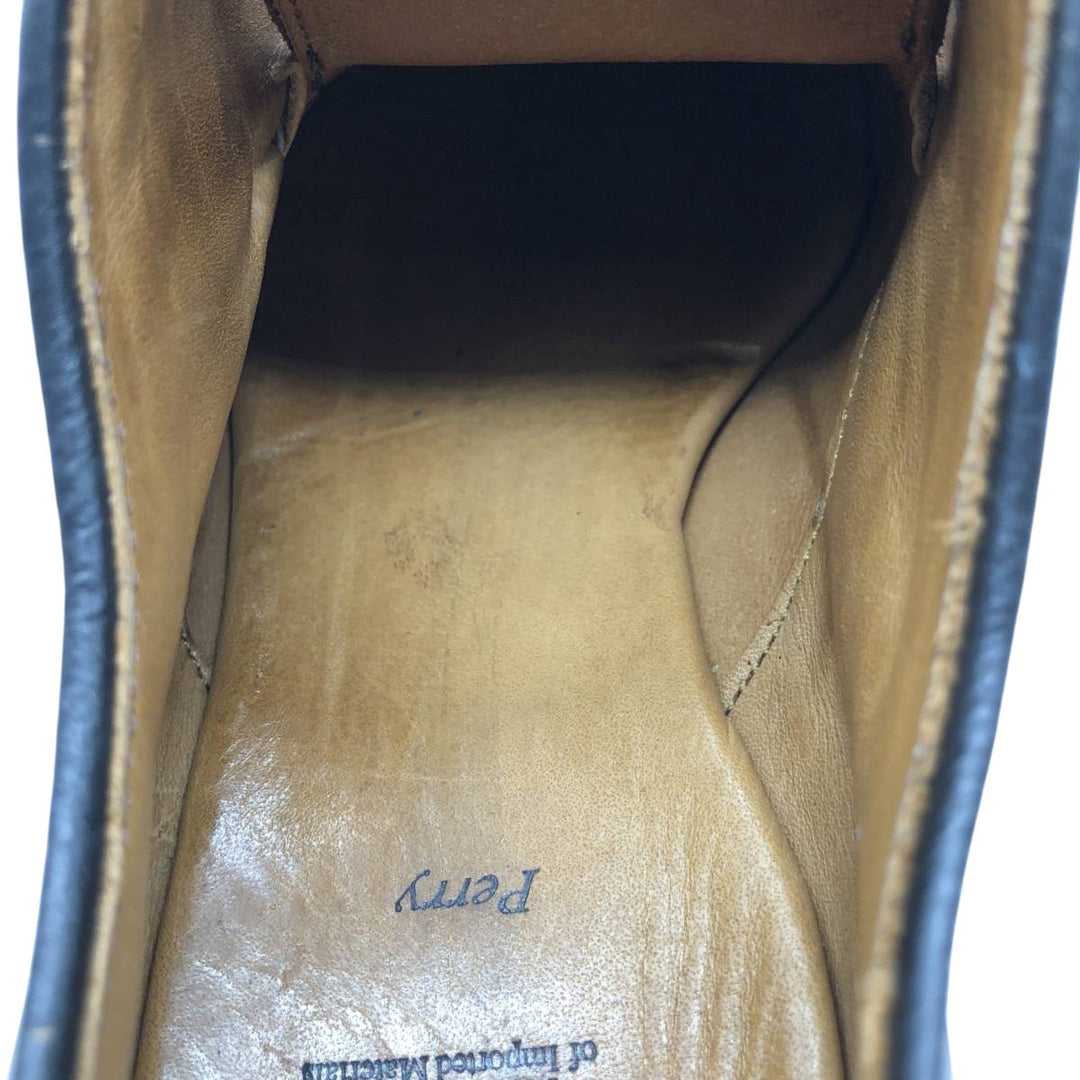 Allen Edmonds Perry Straight Tip Shoes, Made in USA, Size 8 D Men's 26.0cm genuine leather brown type Vintage Second Hand
