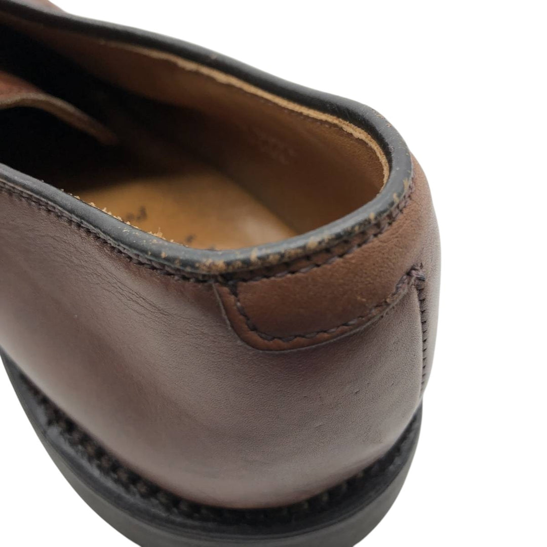Allen Edmonds Perry Straight Tip Shoes, Made in USA, Size 8 D Men's 26.0cm genuine leather brown type Vintage Second Hand